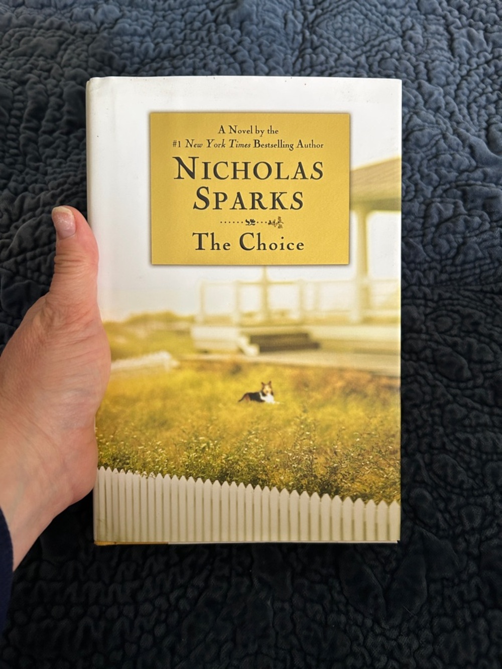 Nicholas Sparks "The Choice" Hardcover - White & Yellow Cover